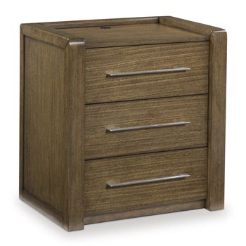 Marxmore - Three Drawer Night Stand - Brown