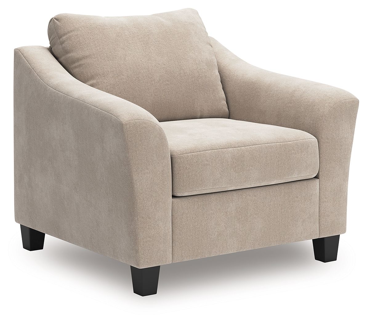 Willarae - Taupe - 2 Pc. - Chair And A Half, Ottoman