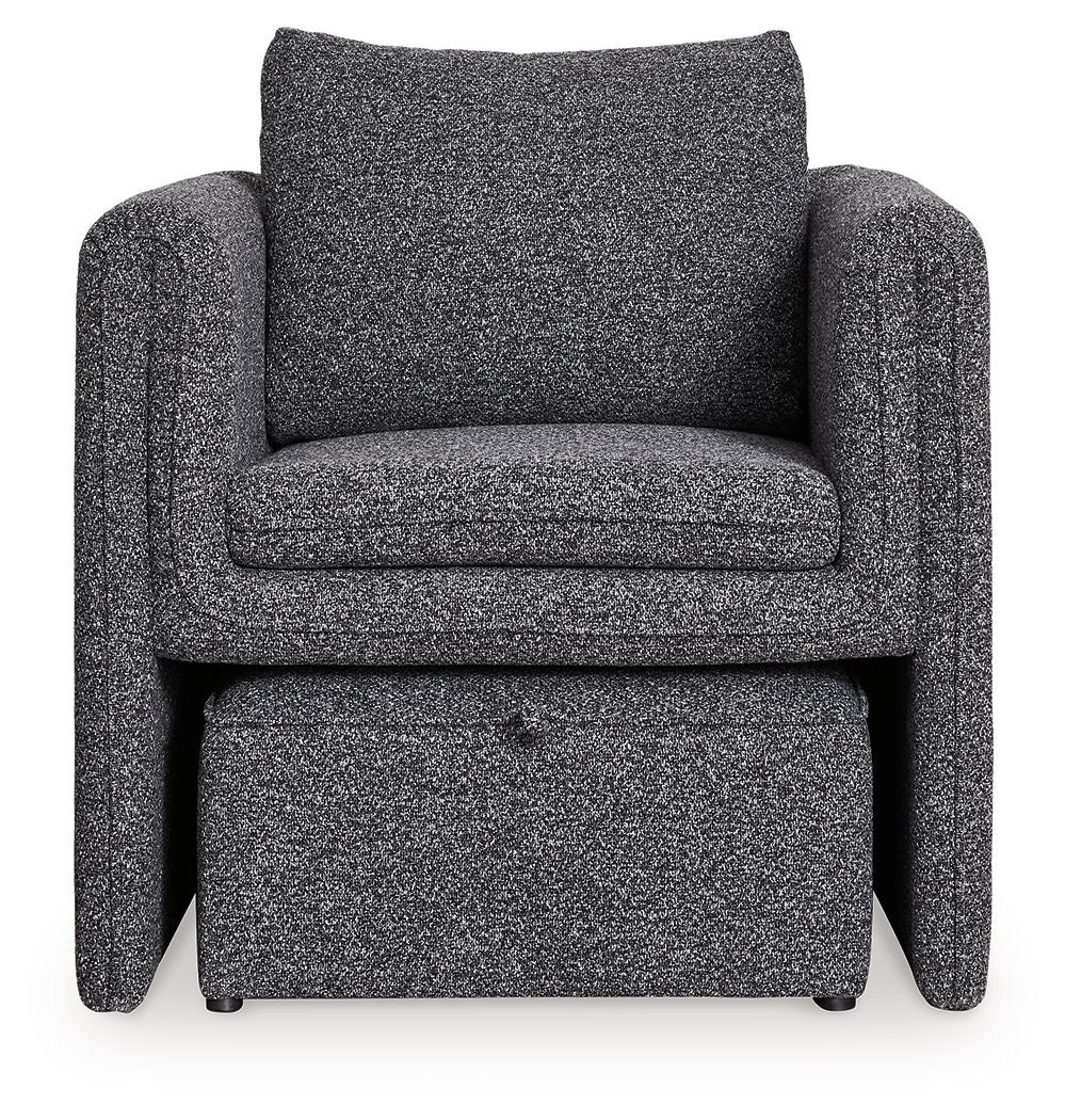 Vreni - Charcoal / Black - Accent Chair