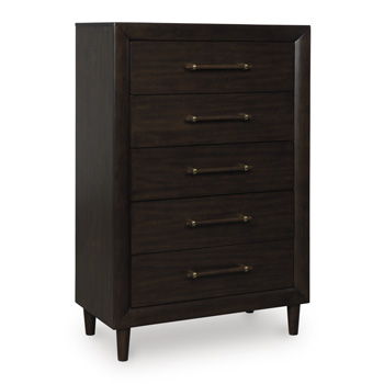 Mallenette - Merlot - Five Drawer Chest