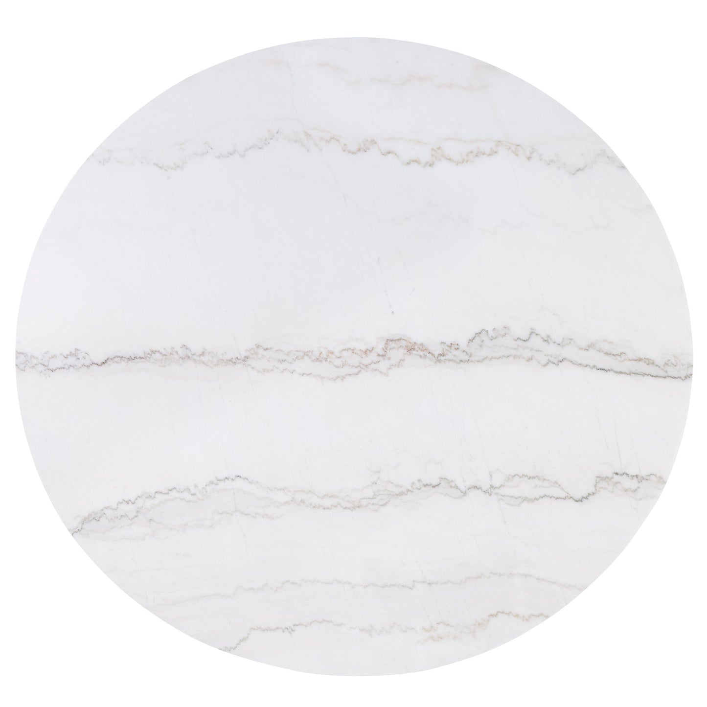 Varley - Genuine Marble Table - White & Charcoal