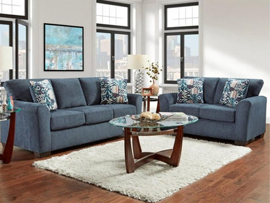 Affordable Allure - Loveseat - Navy