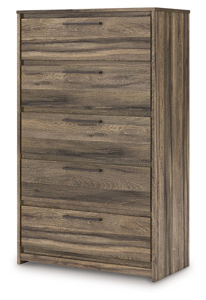 Elbrim - Brown - Five Drawer Chest