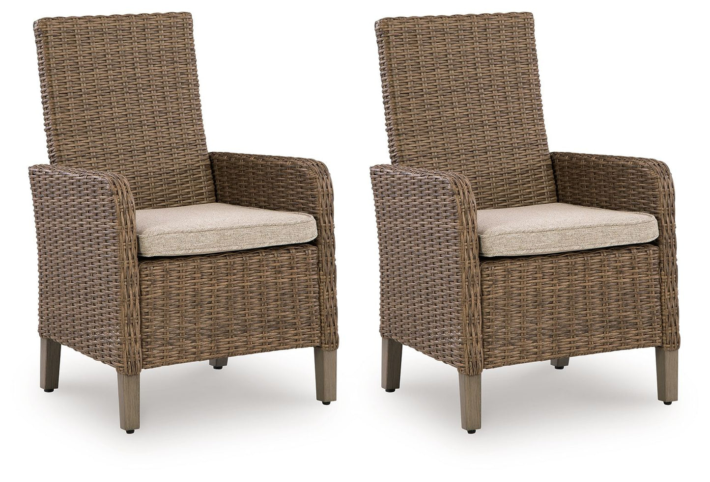 Laguna Heights - Arm Chair With Cushion (Set of 2) - Beige