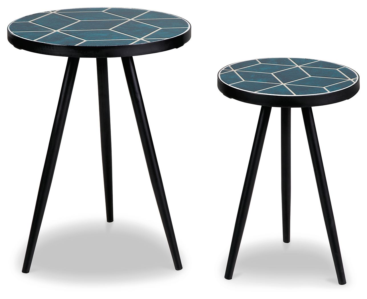 Clairbelle - Accent Table (Set of 2) - Teal
