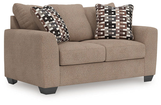Triston-Peaks - Suede - Loveseat