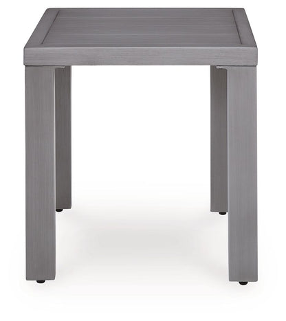 Half Moon Beach - Square End Table - Gray