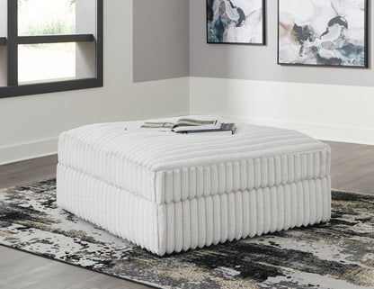 Stupendous - Oversized Accent Ottoman - Alloy