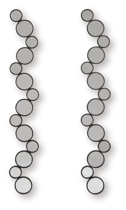 Vinler - Accent Mirror Set (Set of 2) - Black