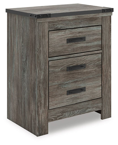Frandern - Gray - Two Drawer Night Stand