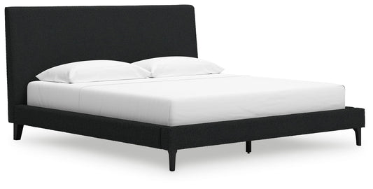 Cadmori - Upholstered Bed With Roll Slats