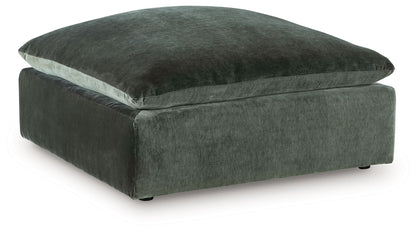 Carriage View - Jade - Oversized Accent Ottoman