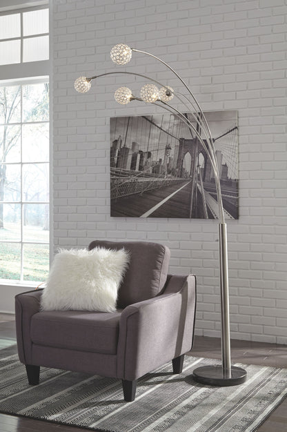 Winter - Metal Arc Lamp  - Silver Finish