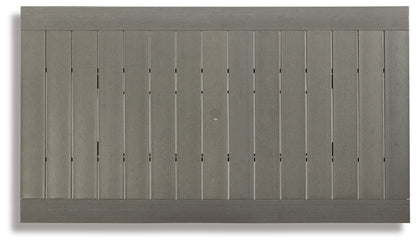 Visola - RECT Dining Table w/Umb OPT - Gray