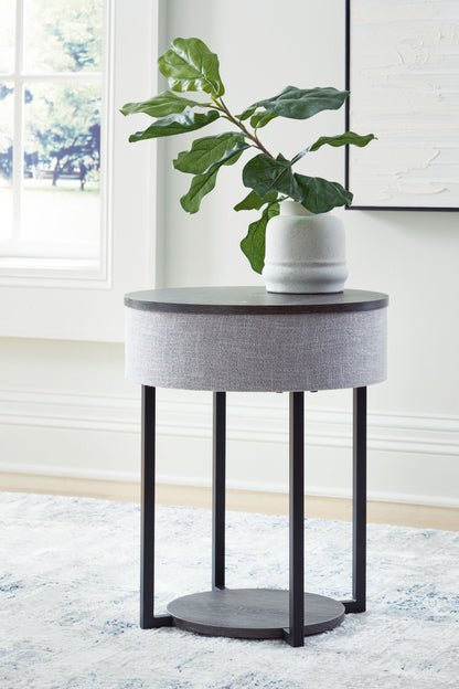 Sethlen - Accent Table - Gray / Black