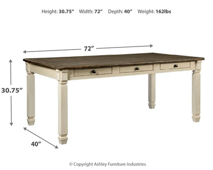 Bolanburg - Rectangular Dining Room Table - Beige
