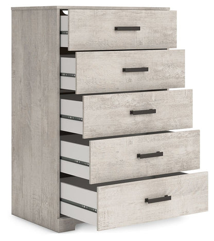 Shawburn - Gray - Five Drawer Chest