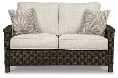Paradise Trail - Medium Brown - Loveseat w/Cushion