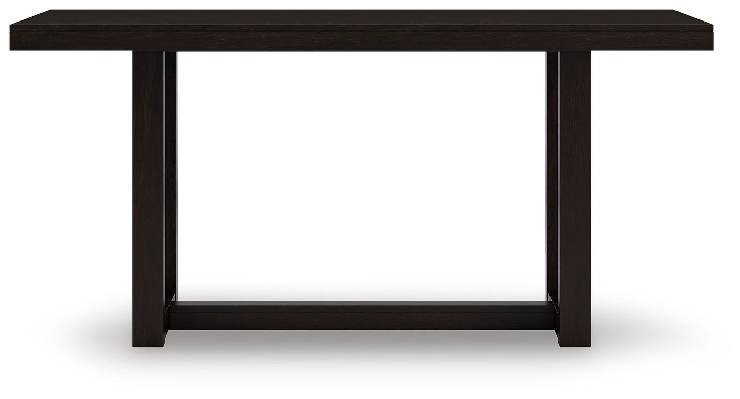 Neymorton - Rectangular Dining Room Counter Table - Dark Grayish Brown