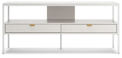 Deznee - Large TV Stand - White