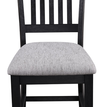 Buford - Counter Height Chair (Set of 2) - Charcoal / Light Gray