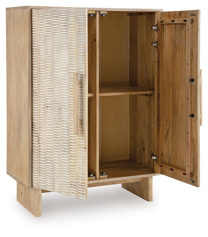 Dallinbury - Natural / White Wash - Accent Cabinet