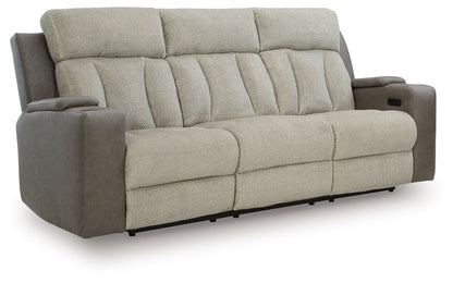 WhipLash - Power Reclining Sofa With Adj Headrest - Sisal
