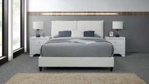 Jenn - Upholstered Bed With Decking Board Set